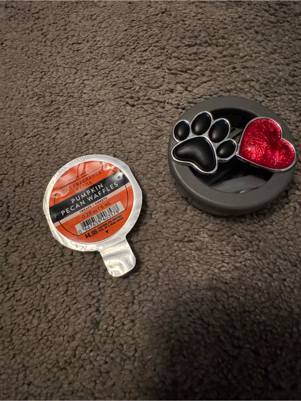 Car air freshener with holder